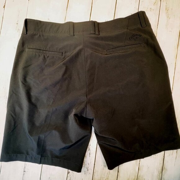 Callaway Golf Shorts Flat Front Black Polyester Stretch RN37763 Mens Size 36 - Picture 5 of 5